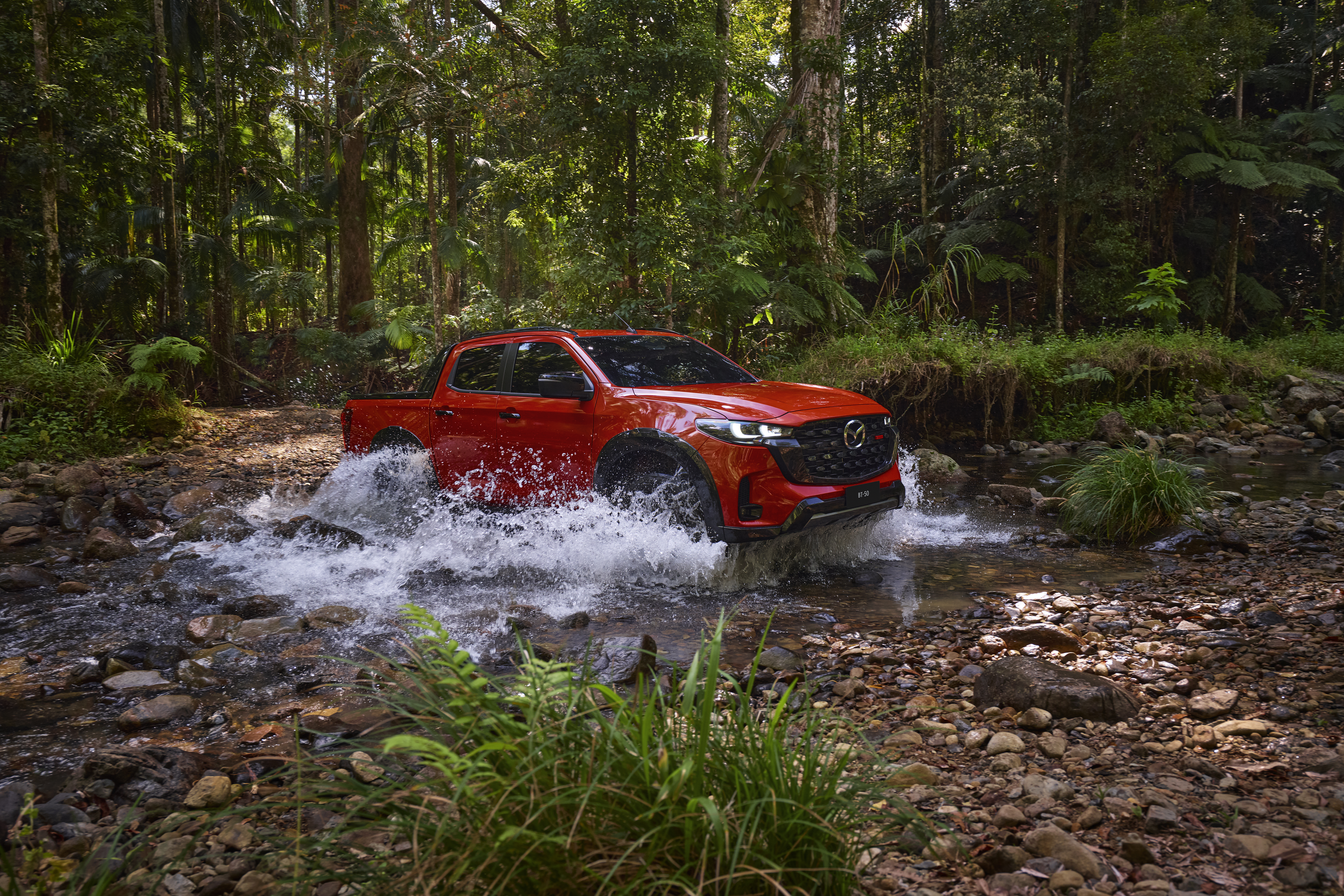 2024 BT 50 AUS RHD C106 SP Pkg EXT FQ Vermilion Latosol Metallic Running Water River Crossing Until20271017